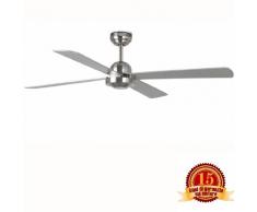 Faro IBIZA 33287 ventilador de techo - 4 Palas (Ø 132Cms ), Niquel Mate, Interior