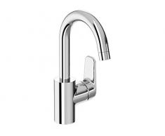 Grifo/lavabo grifo ceraflex con caño alto | + Metal Tren botón de desagüe G1 ¼, fijación de inferior, tubo caño con aireador, | ausladung 146 mm, caño Altura 191 mm, cromo