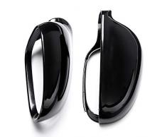 Viviance Frontal del Lado del Coche Espejo Cubierta Carcasa Negro Tapa para Jetta VW Golf Mk5 EOS