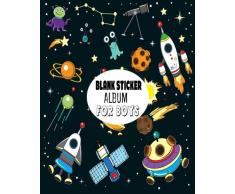 Blank Sticker Album For Boys: Blank Sticker Book for Boys Stickers Activities Book 8x10: Volume 18