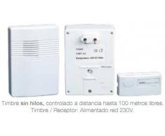 Timbre sin hilos inalámbrico - Controlado a distancia hasta 100 metros libres