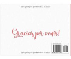 Sr. y Sra.: Libro de firmas para Bodas mensajes y autografos para cumpleaños invitados a fiesta 40 paginas a color 8.25 x 6 in