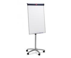 Nobo 1902386 Barracuda - Pizarra blanca magnética sobre caballete (700 x 1000 mm, altura ajustable, 5 patas)