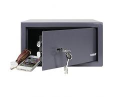 HMF 49217-11 Caja Fuerte Cerradura De Doble Paletón, 31 x 17 x 25 cm, antracita