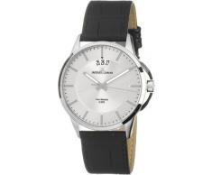 JACQUES LEMANS Sydney 1-1540B - Reloj de caballero de cuarzo, correa de piel color negro