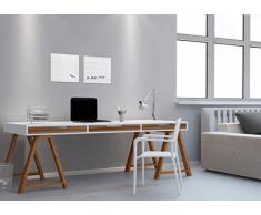 Sigel GL158 - Pizarra de cristal magnética, 30 x 30 cm, super blanco