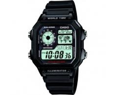 Casio AE-1200WH-1AVEF - Reloj digital de cuarzo para hombre con correa de resina, color negro