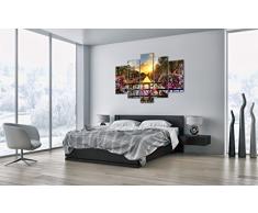 Cuadro sobre Lienzo - 5 Piezas - Impresión en Lienzo - Ancho: 150cm, Altura: 100cm - Foto número 3081 - Listo para Colgar - en un Marco - EA150x100-3081