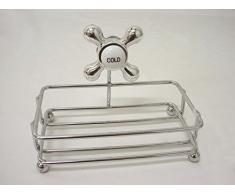 SOPORTE METAL GRIFO BAÑO MING JABONERA JABONES