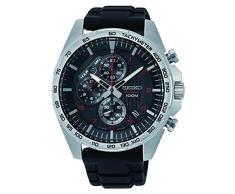 Seiko Reloj Cronógrafo para Hombre de Cuarzo con Correa en Silicona SSB325P1