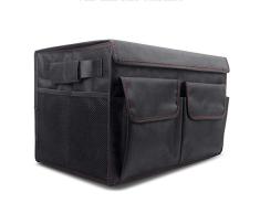 DGLIYJ Plegable Caja Almacenamiento Coche Tabique Móvil Bolsa Almacenamiento Maletero Coche Resistente Desgaste Resistente Agua Bolsillo Velcro