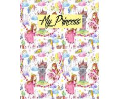 My Princess: Blank Sticker Book For Kids. Stickers book Collecting Album 8x10 100 pages: Volume 5