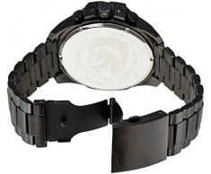 Diesel DZ4283 - Reloj cronógrafo de cuarzo para hombre con correa de acero inoxidable bañado, color negro