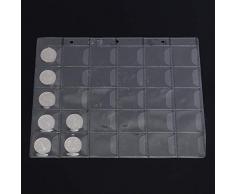 Tutoy 20/30/42 Bolsillos De Plástico Moneda Titular De Almacenamiento Colección Dinero Monedas Álbum Caso - 20