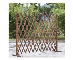 WXQ Cerca del jardín Decorativo Ajustable Plegable piquete Que Cerca de Stands tabique de Madera Flor, 3 tamaños (Size : 150X70CM)