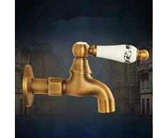 Grifo de agua fría de pared para lavabo de baño, bañera de latón, grifos para jardín, patio, lavadora, fregadero, piscina, grifos