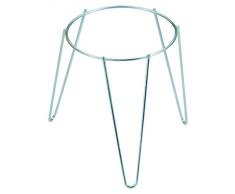 SATURNIA 8093202 Soporte Maceta Pie Zincado 20cms