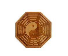 Laogg Espejo Bagua Feng Shui Taomu Jiugong Taiji Bagua Mirror Town House reúne Riqueza casa Feng Shui Adornos