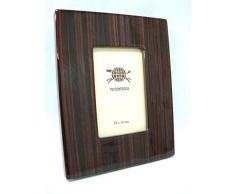 MARCO FOTOS PORTAFOTOS MADERA LACADO MARRON PEQUEÑO