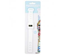 SUCK UK Reloj de Papel, Blanco, 0.50x3.10x22.40 cm