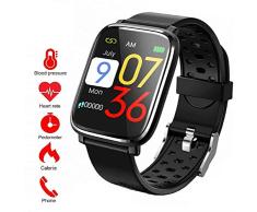 Pulsera de Actividad Inteligente, IP67 Impermeable Reloj Inteligente Pulsera Actividad Inteligente para Deporte, Reloj de Fitness con Podómetro Smartwatch-S-BL4