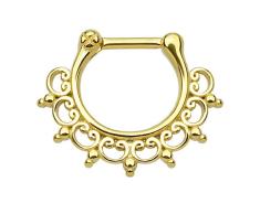 Nariz anillo de tabique Clicker nariz anillo plegable Piercing Nariz Acero Quirúrgico