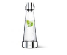 Emsa Flow Slim Jarra refrigeradora, Cristal, Plateado, 39.3 x 28.8 x 15.1 cm