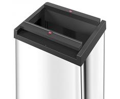 Hailo Big Box - Cubo de basura, Plata, 52 L