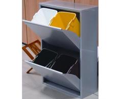 goro, contenedor basura ecologico, 4 recipientes 46w400/7mg