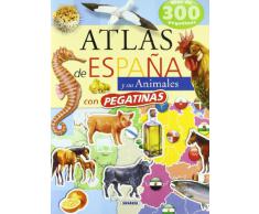 Atlas De España Y Sus Animales (Atlas De Animales Con Pegatina)