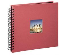 Hama Fine Art - Álbum de Fotos 28 x 24 cm, 100 Fotos, 50 Hojas, páginas Negras, Flamingo