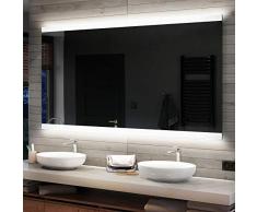 FORAM Espejo de Baño con Iluminación LED - Luz Espejo de Pared con Accesorios - Diferentes tamaños para Baño Dormitorio Maquillaje - L47