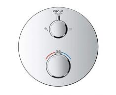 Grohe 24076000 24076000-Termostato de Ducha Grifo, Cromado, Cromo, mit Umstellung