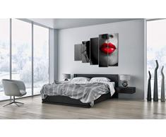 Cuadro sobre lienzo - 5 piezas - Impresión en lienzo - Ancho: 150cm, Altura: 100cm - Foto número 0320 - listo para colgar - en un marco - EG150x100-0320