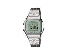 Casio LA680WEA-7EF - Reloj digital de cuarzo para mujer con correa de acero inoxidable, color plateado