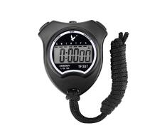 LEAP Digital Deporte Cronógrafo Cronometro Digital Cronómetros Deportivo con Grande LCD Monitor, Negro