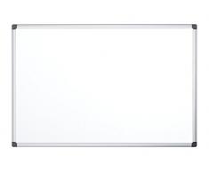 Bi-Office Maya - Pizarra blanca no magnética con marco de aluminio, 1200 x 900 mm