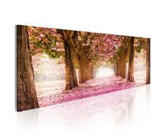 murando Cuadro en Lienzo Bosque Flores 135x45 cm 1 Parte impresión en Material Tejido no Tejido Cuadro de Pared impresión artística fotografía gráfica decoración Naturaleza Paisaje c-A-0052-b-b