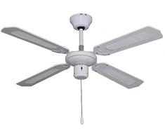 Bastilipo CALPE - Ventilador de techo, 105 cm, color blanco