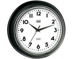 Trevi OM 3315 S - Reloj de pared diseño retro años 60`s de 33 cm, color negro