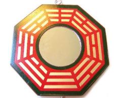 Feng Shui espejo tradicional plano real bagua – 5 pulgadas