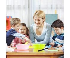 Relaxdays Campana de Mano, Sonido Alto, Timbre de recepciÃ³n, Escuela & Hotel, DecoraciÃ³n navideÃ±a, 12 cm, Plata