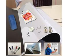 Pizarra blanca Magnética escribir y borrar blanco 0,6mm x 50cm x 62cm