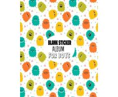 Blank Sticker Album For Boys: Blank Sticker Book for Boys Stickers Activities Book 8x10: Volume 6