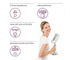 Beurer BS-99, Bs-99 - Espejo Cosmético Con Luz, Plata, Pack de 1