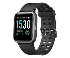 YAMAY Smartwatch, Impermeable Reloj Inteligente con Cronómetro, Pulsera Actividad Inteligente para Deporte, Reloj de Fitness con Podómetro Smartwatch Mujer Hombre niños para Xiaomi HuaweiI Teléfono
