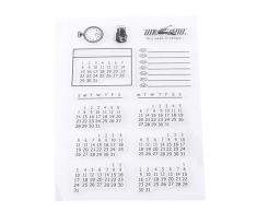 Sello de Silicona Transparente Sello Claro para Scrapbooking Álbum de Resorte Calendario Decorativo para Navidad Sello de Decoración