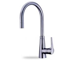 Teka - Grifo VTK938, monomando, caño alto, inox
