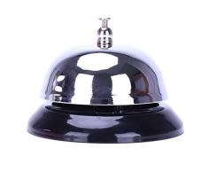 htrdjhrjy Pragmatic Grande Escala Campanas,3.38 Inch Diámetro,Acabado Cromado,Todo Metal Construcción,Escritorio Campana Servicio para Hoteles Escuelas Restaurantes Recepción Áreas Hospitales