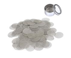 TIMESETL 150 Piezas Filtros de Pipa de Fumar de Acero Inoxidable Pantallas de Pipas